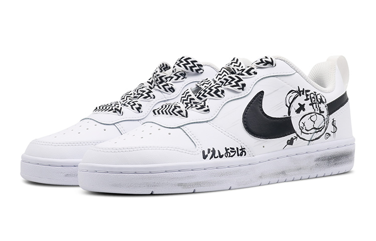 [Custom Shoes] Nike Court Borough Low 2 'Dark Bear - White Black' 圖 3