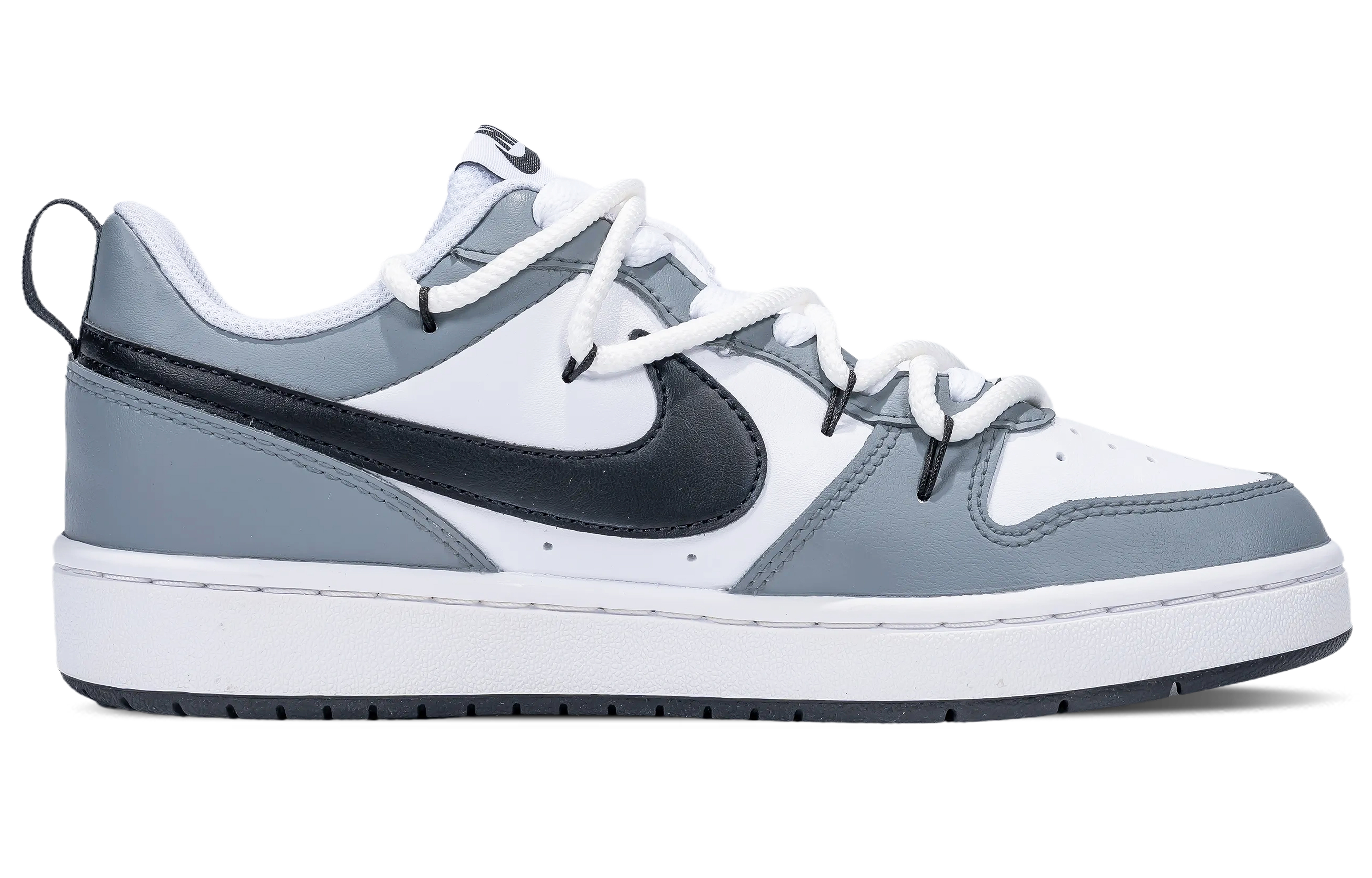 Order [定制鞋] 耐克Court Borough Low 2 '暗河倒影' BQ5448-104(Team拾陆-女款明河共影)