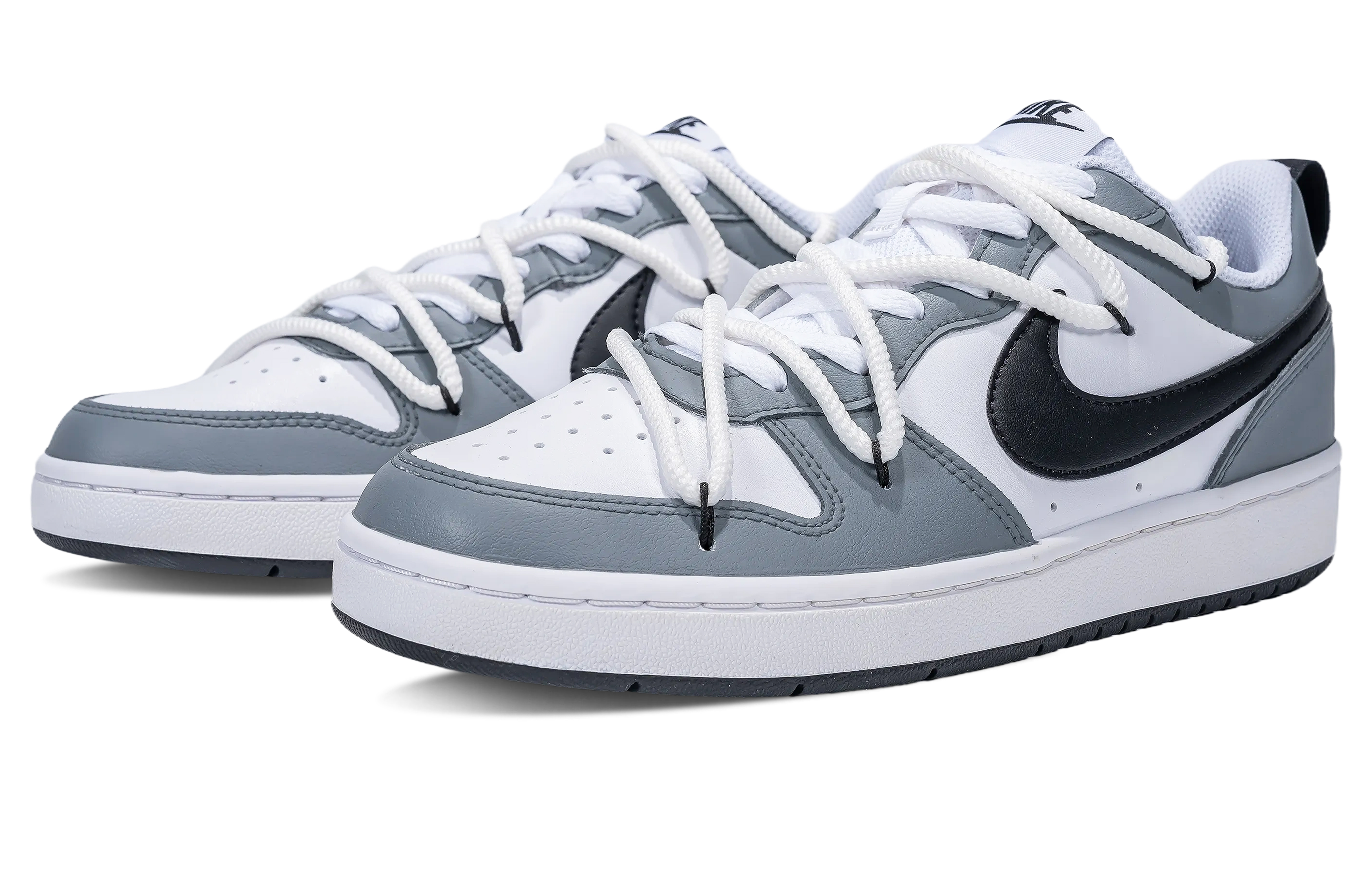 Lookbook [定制鞋] 耐克Court Borough Low 2 '暗河倒影' BQ5448-104(Team拾陆-女款明河共影)