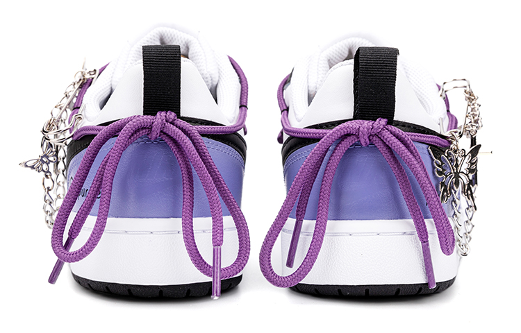 Shop 나이키 코트 버로우 로우 2 "다크 스컬 & 버터플라이 메탈" BQ5448-104(Team18-AF1暗黑蝴蝶骷髅）