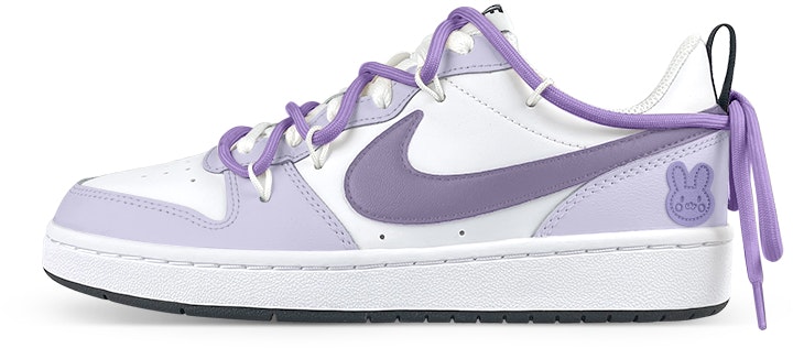 custom-shoes-nike-court-borough-low-2-deconstructed-bunny-patch-white-purple
