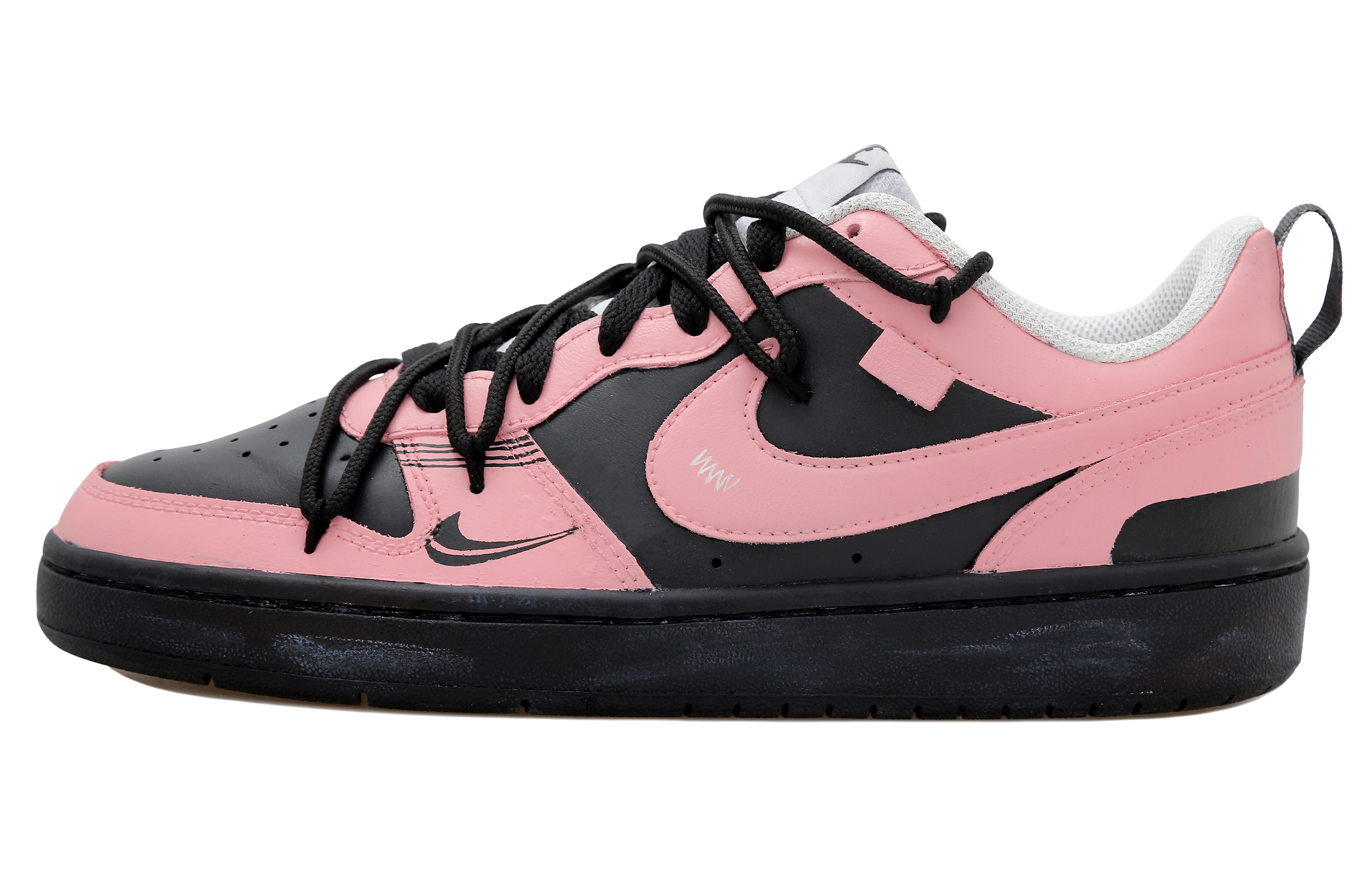 Buy 【定制鞋款】Nike Court Borough Low 2 '解构粉黑' DV5456-104-458293