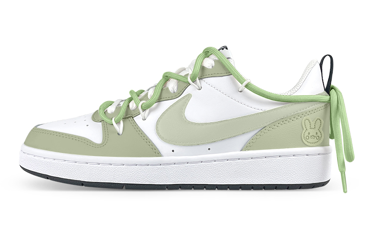Buy 【定制球鞋】Nike Court Borough Low 2 解構 抹茶 舒適百搭 低幫 板鞋 GS 白綠