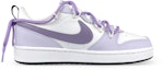 Order 【定制球鞋】 Nike Court Borough Low 2 解構 兔子布貼 舒適百搭 低幫 板鞋 GS 白紫
