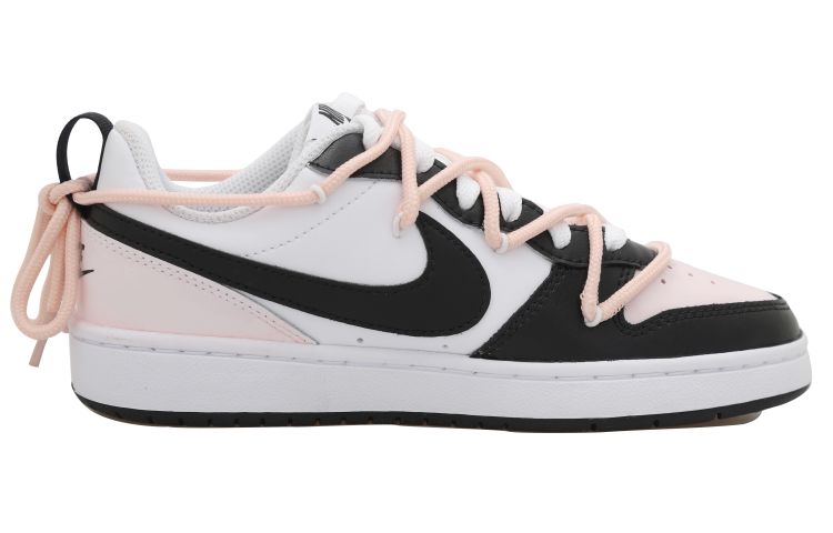 Order Zapatillas Nike Court Borough Low 2 'Deconstruidas Blanco Negro Rosa' BQ5448-104(Team拾玖-解构黑粉S-BOX)