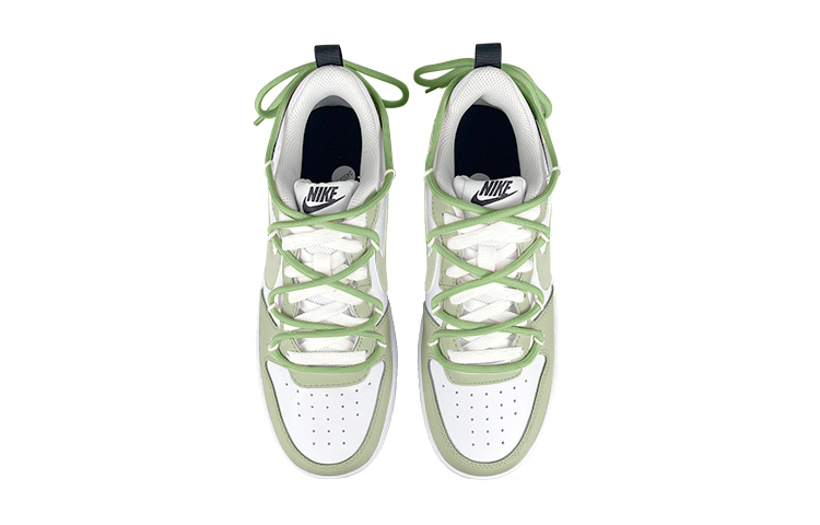 Shop 【定制球鞋】Nike Court Borough Low 2 解構 抹茶 舒適百搭 低幫 板鞋 GS 白綠