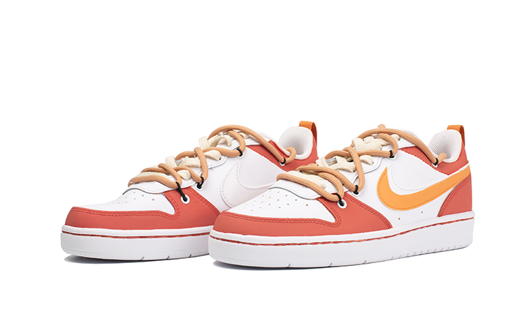 Lookbook [Sepatu Custom] Nike Court Borough Low 2 'Oranye Kotor' BQ5448-100（TEAM109-青春不打烊）
