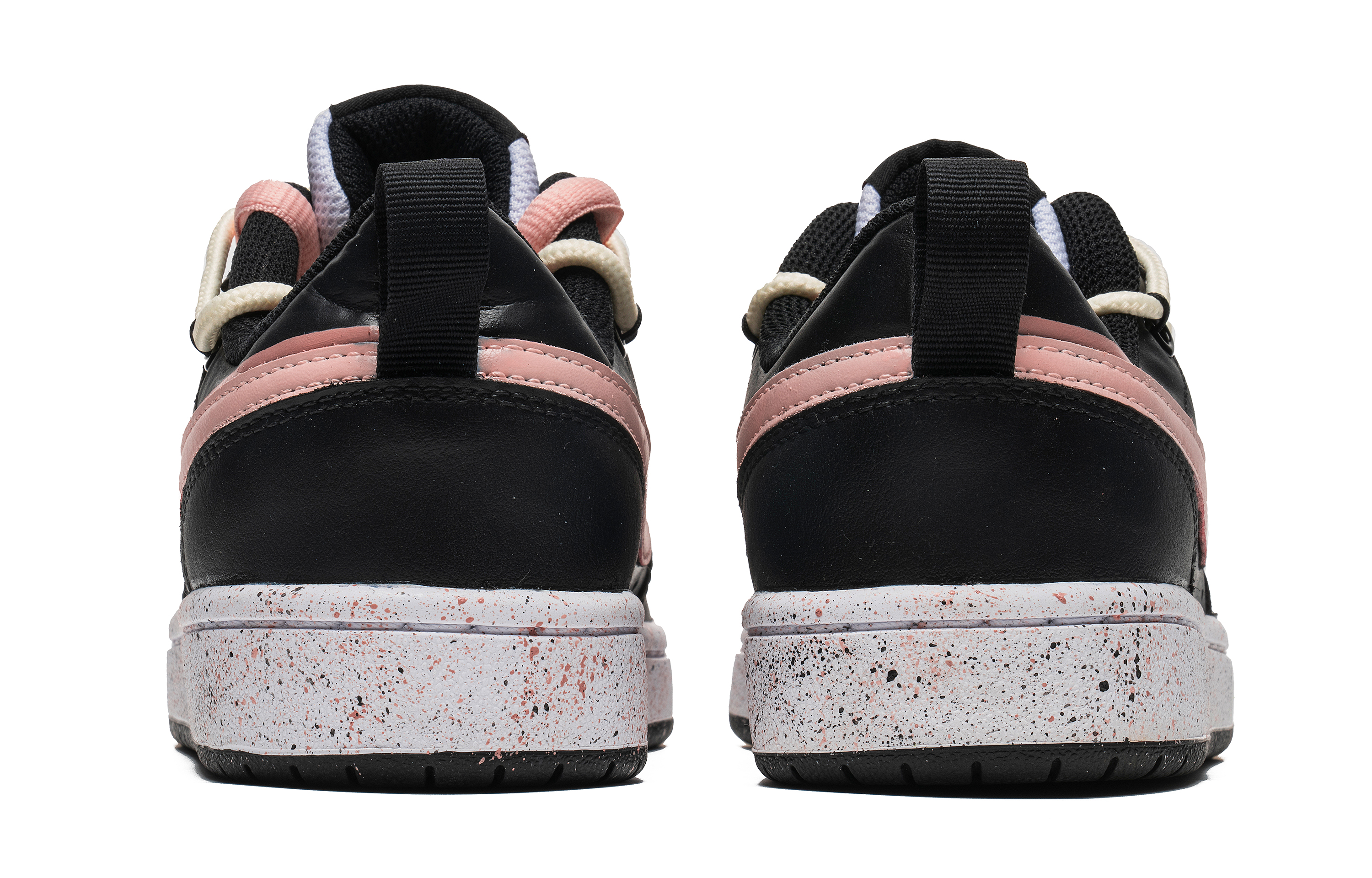 Lookbook [Kasut Tersuai] Nike Court Borough Low 2 'Dirty Pink Triple Swoosh Splatter' BQ5448-110(Team22-脏粉三勾A-BOX)