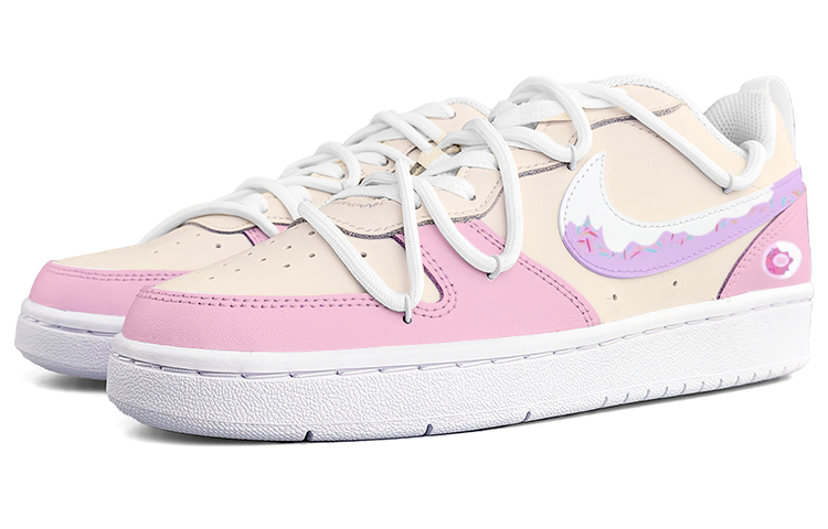 Lookbook 나이키 커스텀 보로우 로우2 "도넛 캔디 핑크옐로" BQ5448-100(Team13-甜甜圈)