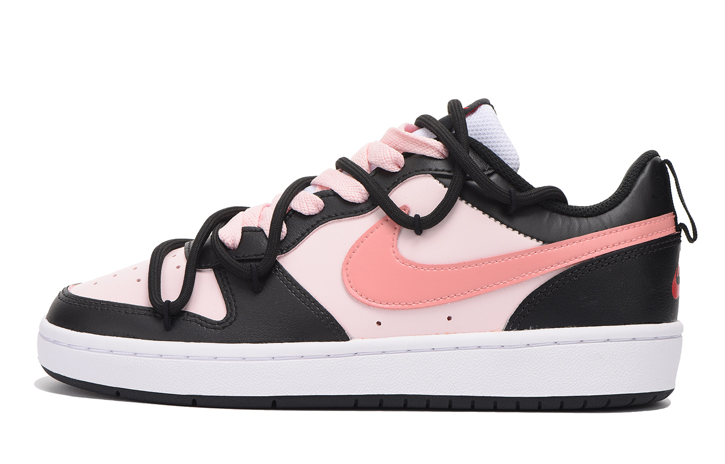 Buy ナイキコートボローLow 2「ドーパミンブラック-ピンク」カスタムシューズ BQ5448-110(Team32-女款粉墨SBOX)