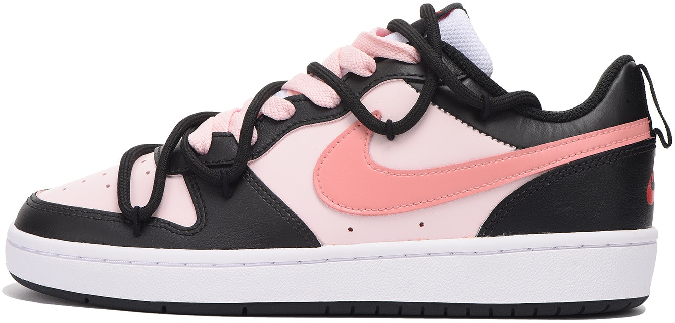 custom-shoes-nike-court-borough-low-2-dopamine-black-pink