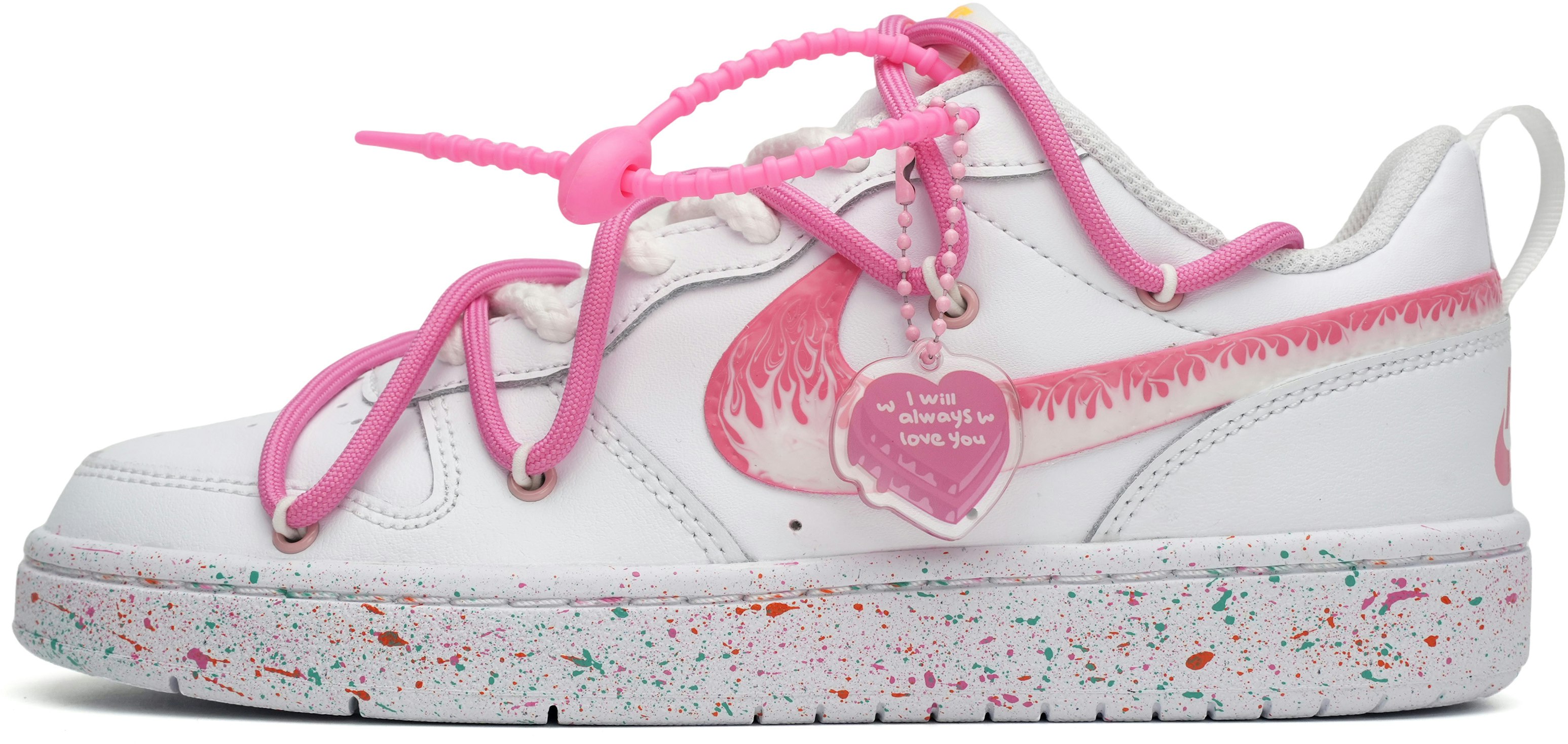 custom-shoes-nike-court-borough-low-2-dopamine-excitement-summer-hottie