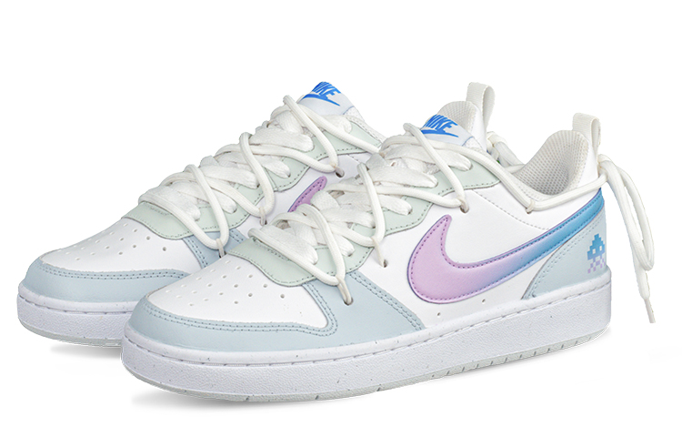 Shop Zapatillas Personalizadas Nike Court Borough Low 2 'Azul Dopamina Medusa' BQ5448-123(Team62-多巴胺蓝水母)