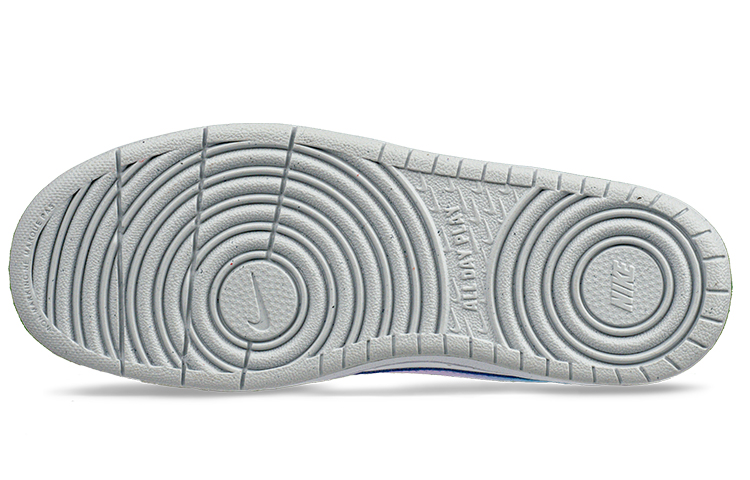 Details for Zapatillas Personalizadas Nike Court Borough Low 2 'Azul Dopamina Medusa' BQ5448-123(Team62-多巴胺蓝水母)