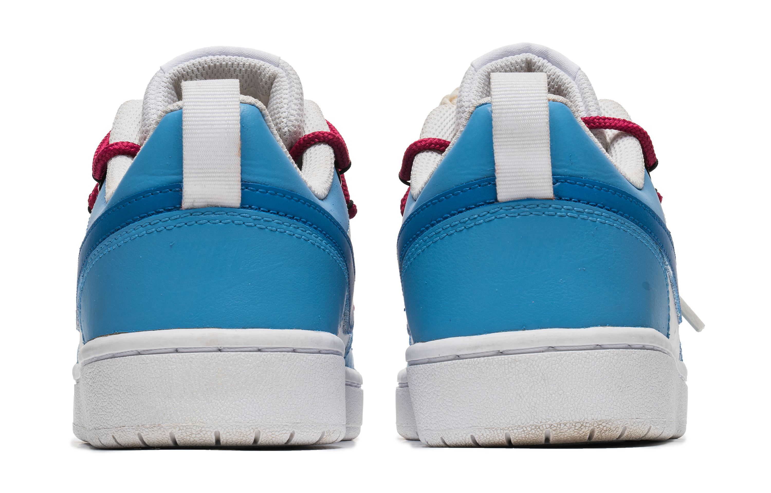 Lookbook [Sepatu Custom] Nike Court Borough Low 2 'Doraemon Biru Putih' BQ5448-100(Team22-机器猫北卡蓝A-BOX)
