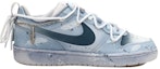 Lookbook 【訂製球鞋】 Nike Court Borough Low 2 OKHR 羽毛天空 掛鍊 解構風 潑墨 漸變 低筒 板鞋 GS 灰藍