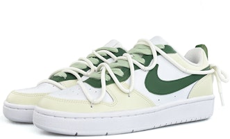 【客製球鞋】 Nike Court Borough Low 2 休閒 青蘋果 時尚文青 低筒 板鞋 GS 白綠 Lookbook 【客製球鞋】 Nike Court Borough Low 2 休閒 青蘋果 時尚文青 低筒 板鞋 GS 白綠