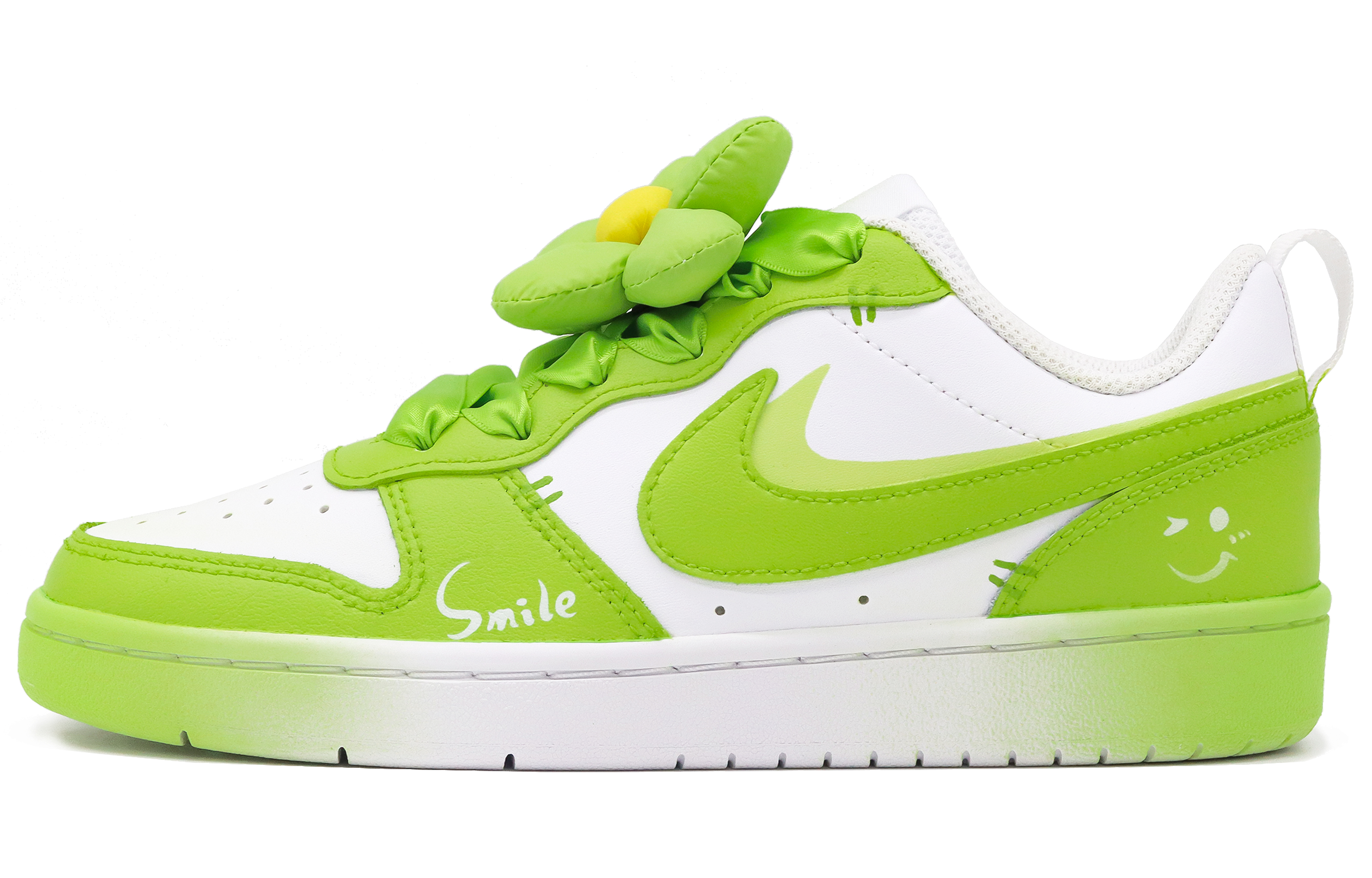 [Custom Shoes] Nike Court Borough Low 2 'Fresh Milk Green - White Green'