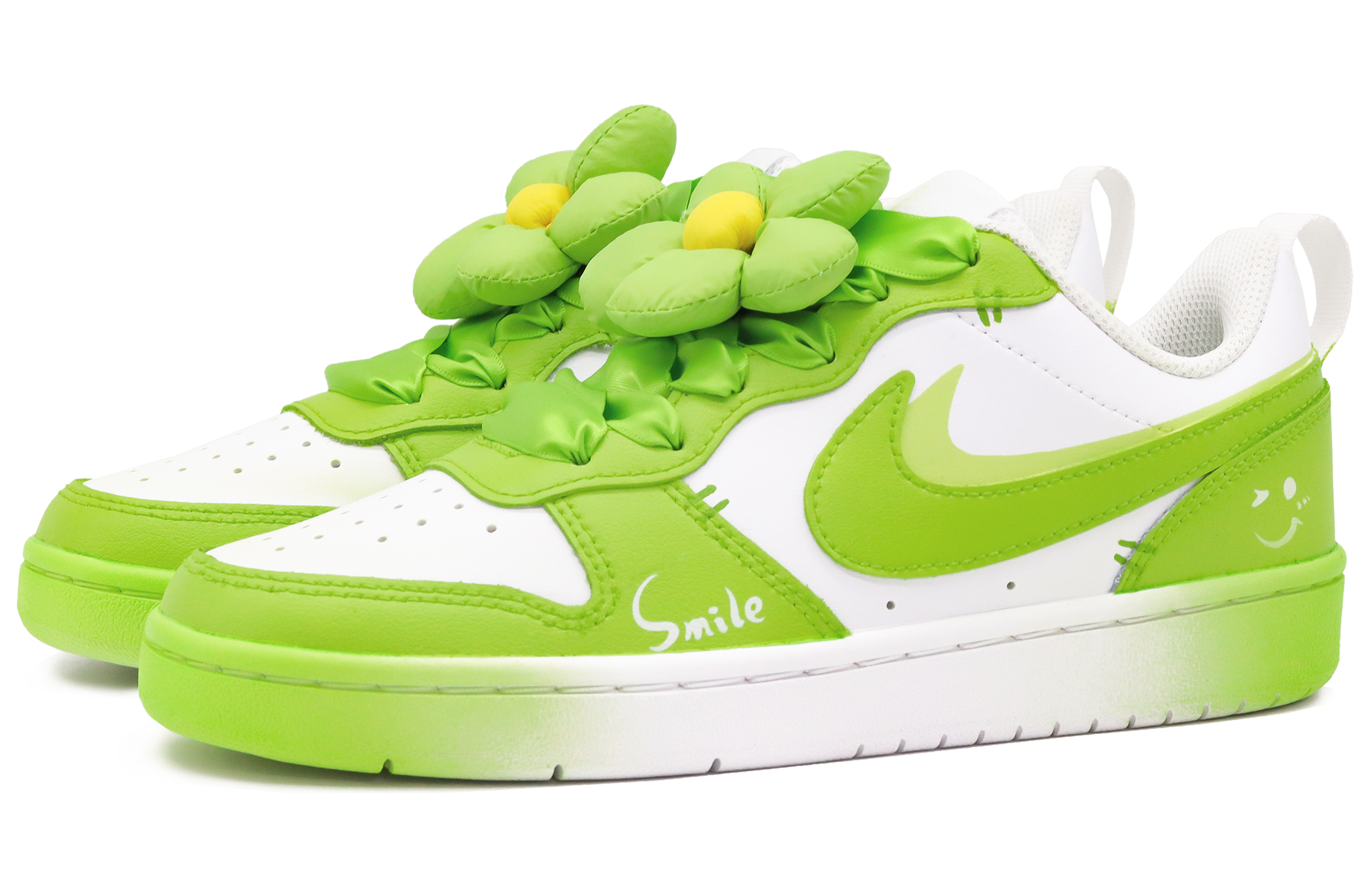[Custom Shoes] Nike Court Borough Low 2 'Fresh Milk Green - White Green' 圖 3