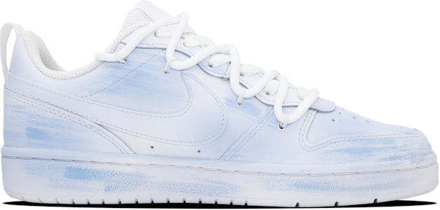 【自訂球鞋】Nike Court Borough Low 2 白雪奇緣 低筒 板鞋 GS 藍白 Order 【自訂球鞋】Nike Court Borough Low 2 白雪奇緣 低筒 板鞋 GS 藍白