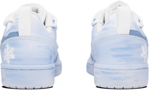 【自訂球鞋】Nike Court Borough Low 2 白雪奇緣 低筒 板鞋 GS 藍白 Shop 【自訂球鞋】Nike Court Borough Low 2 白雪奇緣 低筒 板鞋 GS 藍白