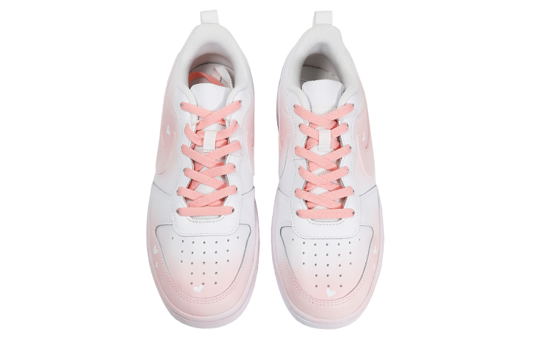 Shop [Sepatu Custom] Nike Court Borough Low 2 'Gradien Mimpi Gadis Imut' BQ5448-100(TeamThree-梦幻)