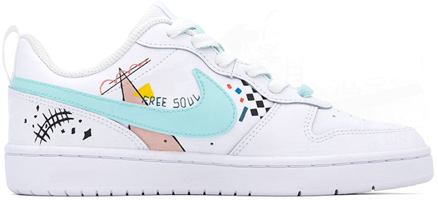 ナイキ コート バーロウ2 カスタム「グラフィティアニメ」白/青 BQ5448-100(Team肆-卡通涂鸦T) Order ナイキ コート バーロウ2 カスタム「グラフィティアニメ」白/青 BQ5448-100(Team肆-卡通涂鸦T)