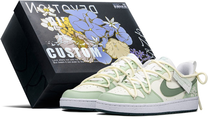 ナイキ コート バーロウ ロー 2 'グリーン ホワイト' カスタムシューズ DV5456-102(TeamA-幸运草S-BOX) Buy ナイキ コート バーロウ ロー 2 'グリーン ホワイト' カスタムシューズ DV5456-102(TeamA-幸运草S-BOX)