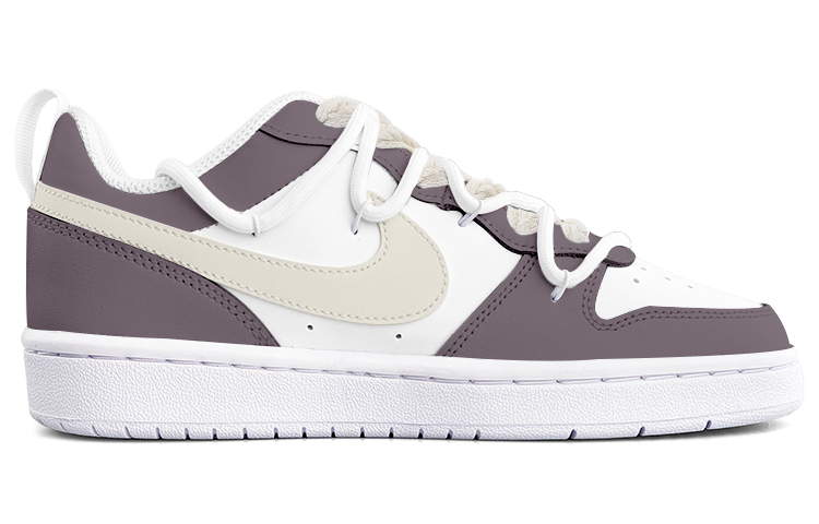 [Custom Shoes] Nike Court Borough Low 2 'Grey Purple Cool Brown' 圖 2