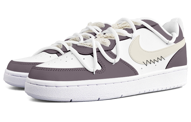 [Custom Shoes] Nike Court Borough Low 2 'Grey Purple Cool Brown' 圖 3