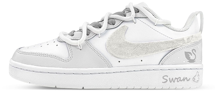 custom-shoes-nike-court-borough-low-2-grey-white-velvet