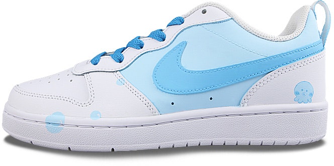 custom-shoes-nike-court-borough-low-2-hand-painted-octopus-blue-white