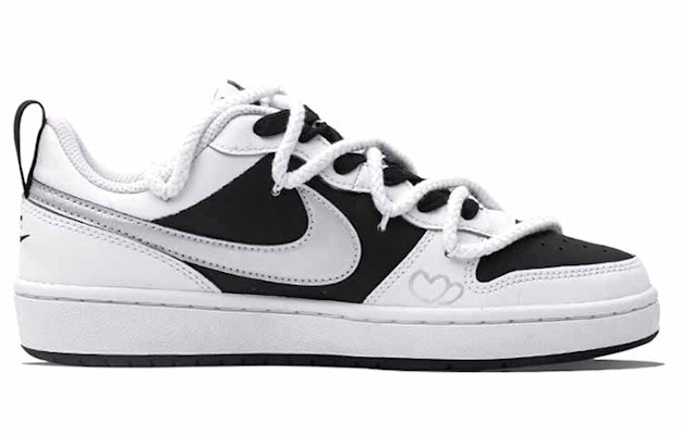 ナイキ コート バーロウ LOW 2 ハート フラグメント 黒白 BQ5448-104(Team34-爱心碎片) Order ナイキ コート バーロウ LOW 2 ハート フラグメント 黒白 BQ5448-104(Team34-爱心碎片)