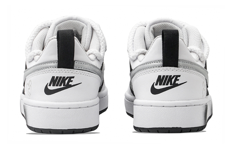 Shop [Nike Sepatu Custom] Nike Court Borough Low 2 'Heart Fragment Hitam Putih' BQ5448-104(Team34-爱心碎片)