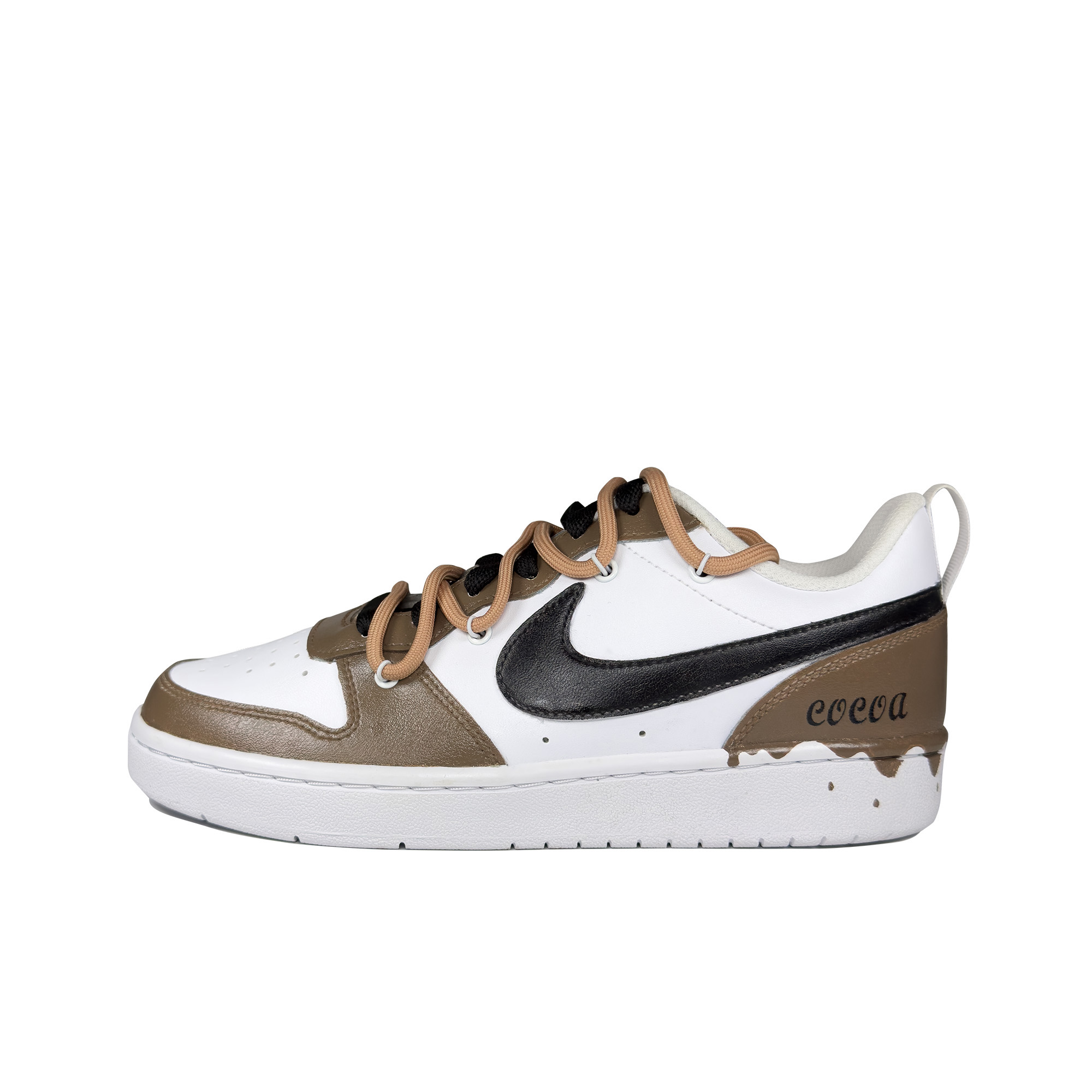 Buy [Sneakers Kustom] Nike Court Borough Low 2 'Hot Cocoa Fluid' BQ5448-100(Team95-热可可)
