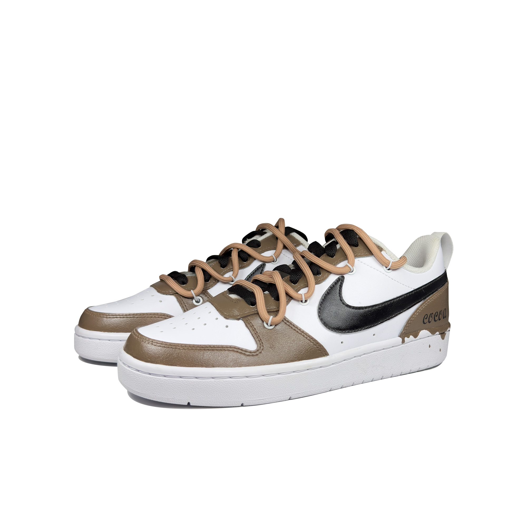 Lookbook [Sneakers Kustom] Nike Court Borough Low 2 'Hot Cocoa Fluid' BQ5448-100(Team95-热可可)