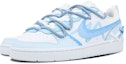 Lookbook 【訂製球鞋】Nike Court Borough Low 2 冰藍慕斯 清冷 溫柔 簡約 百搭 低筒 板鞋 GS 白藍