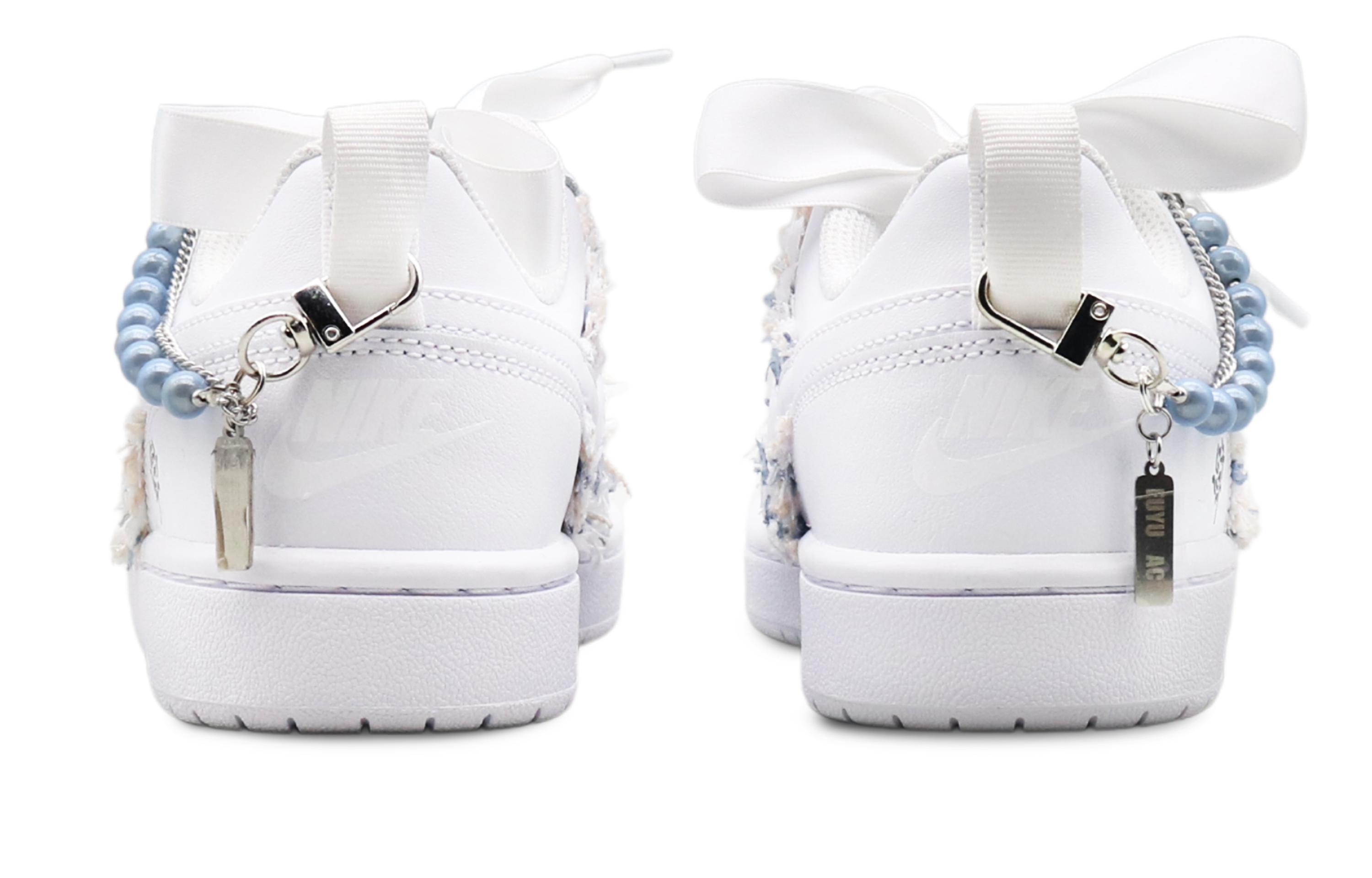 Purchase [Sepatu Khusus] Nike Court Borough Low 2 'Biru Es Mawar' BQ5448-100(Team8-女款蓝玫瑰蓝白)