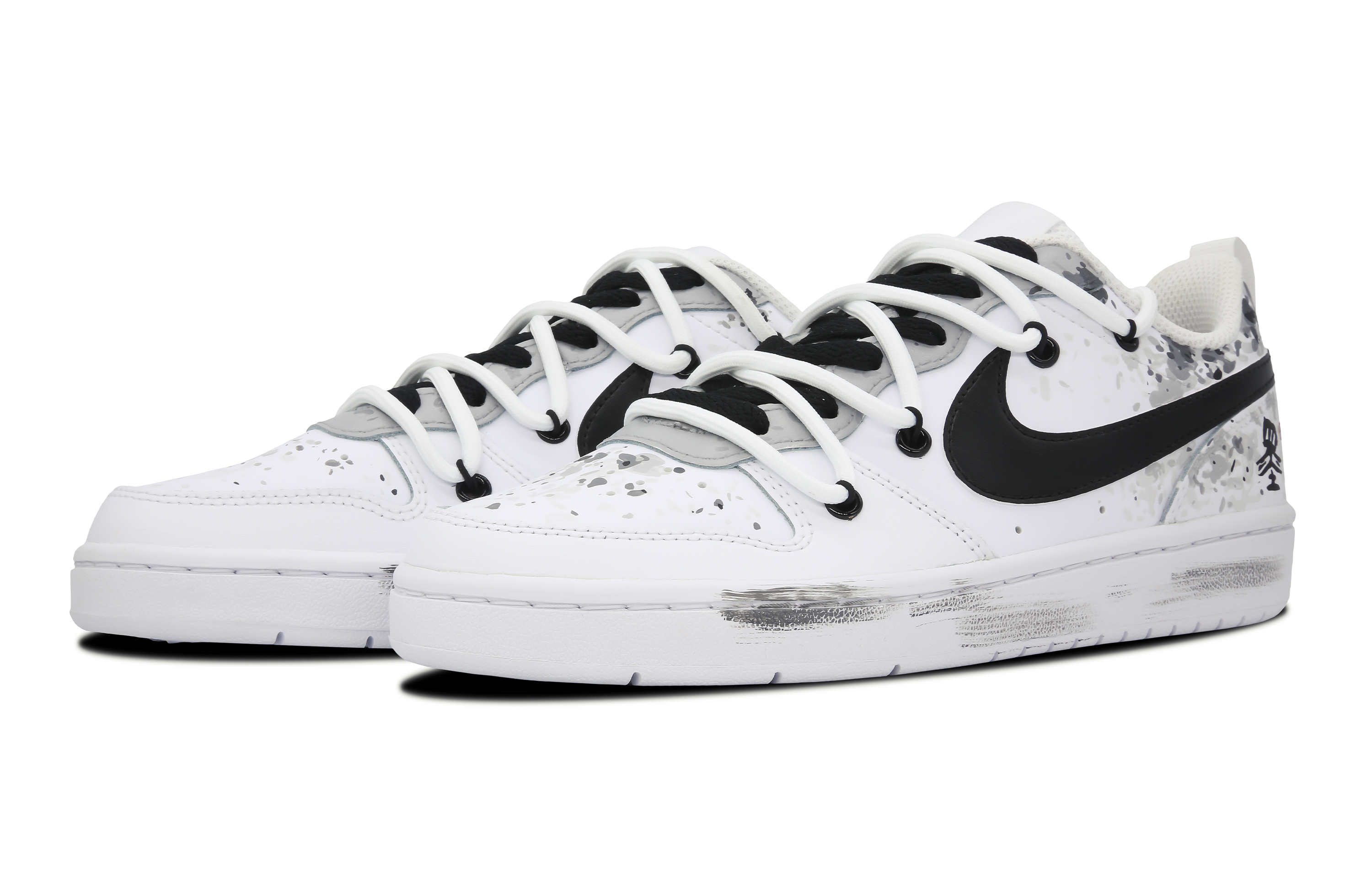 Lookbook 나이키 코트 버로우 로우 2 '잉크 섀도우' 커스텀 슈즈 BQ5448-100(Team7-墨影女款)