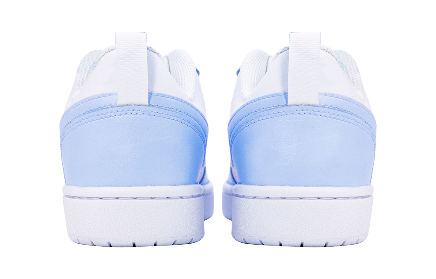 Shop [Sepatu Custom] Nike Court Borough Low 2 'Biru Innocent Reben Balet' BQ5448-100(Team48-天真蓝)