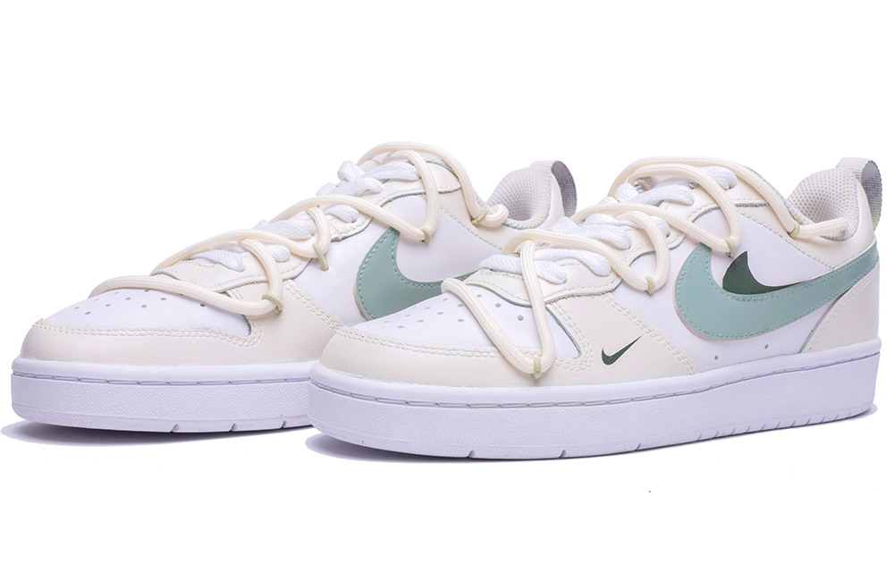 Lookbook [Zapatillas Personalizadas] Nike Court Borough Low 2 'Jasmine Milky Green' BQ5448-100(TeamF-茉莉奶绿)