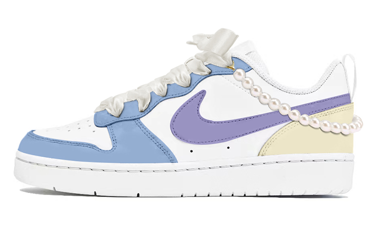 Buy [カスタムシューズ] ナイキ コートバーロウ ロー 2 'ラベンダーパール' BQ5448-100(TeamY-女款复古薰衣草蓝紫米)