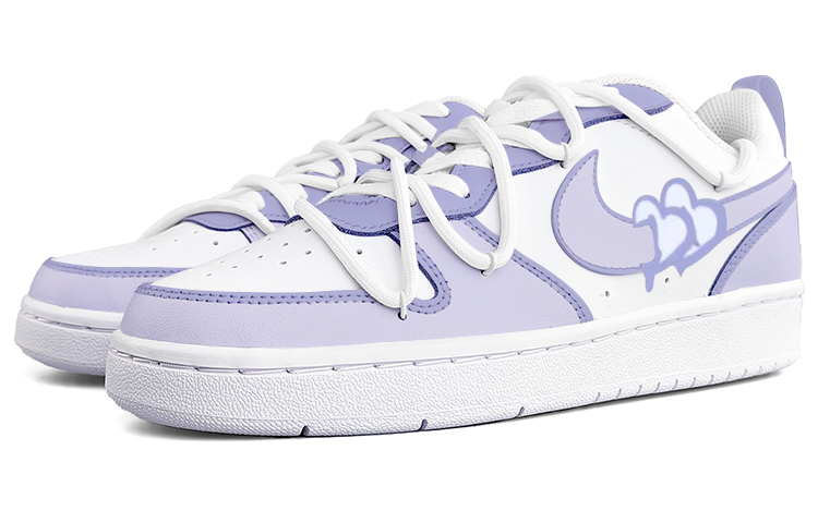 Shop [Nike Kasut Custom] Court Borough Low 2 'Lavender Love' BQ5448-100(Team13-一箭倾心)
