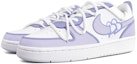 Shop 【定制球鞋】 Nike Court Borough Low 2 一箭傾心 白紫 愛心 玫瑰 解構鞋帶 禮盒 低幫 板鞋 GS 薰衣草紫