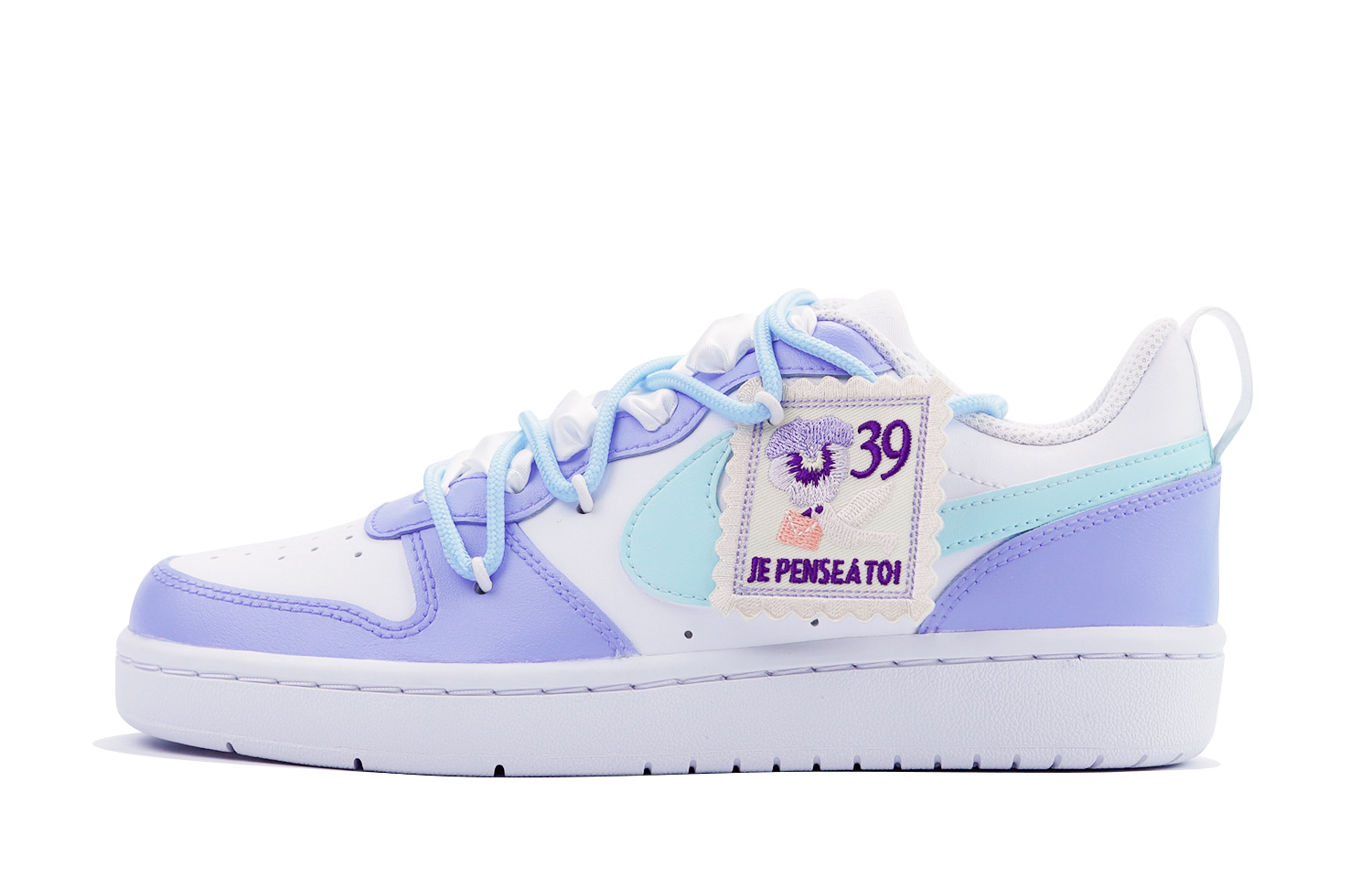 Buy 【カスタムシューズ】ナイキ コートボロー LOW 2「ライラック ドリーム」 BQ5448-100(Team48-紫色恋人)