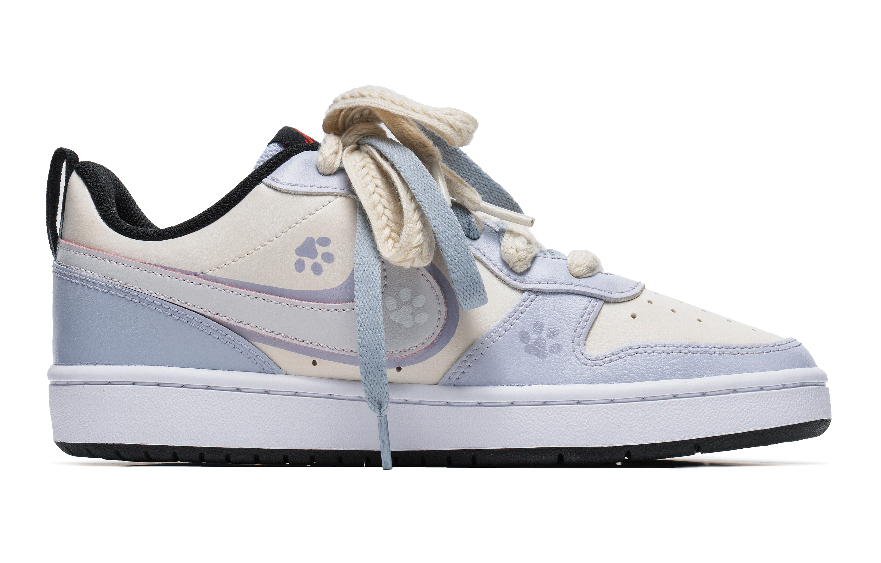 [Custom Shoes] Nike Court Borough Low 2 'Lilac StellaLou'