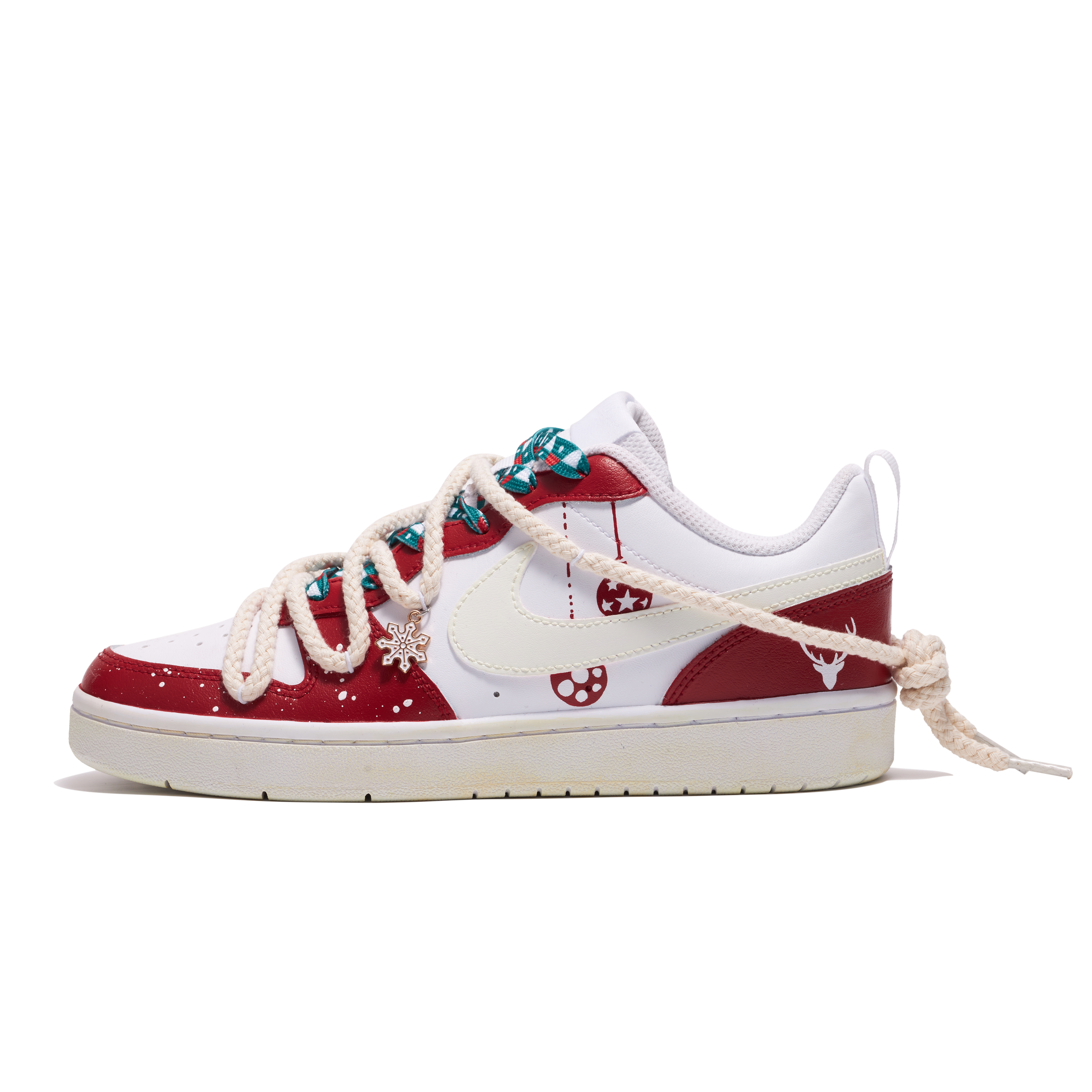 [Custom Shoes] Nike Court Borough Low 2 'Lucky Deer Christmas'
