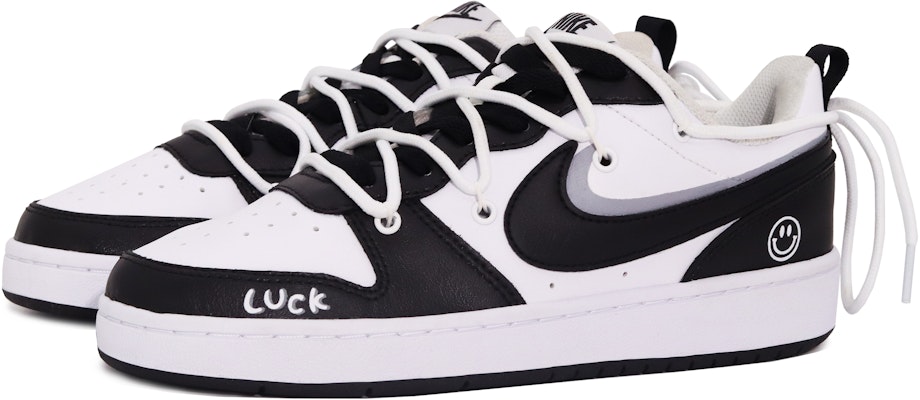 【訂製球鞋】Nike Court Borough Low 2 幸運小熊貓 烏鴉製造 限定禮盒 低筒 板鞋 GS 黑白 Lookbook 【訂製球鞋】Nike Court Borough Low 2 幸運小熊貓 烏鴉製造 限定禮盒 低筒 板鞋 GS 黑白