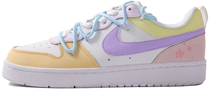 【客製球鞋】Nike Court Borough Low 2 馬卡龍 休閒簡約 甜美 少女 低筒 板鞋 GS 白粉 Buy 【客製球鞋】Nike Court Borough Low 2 馬卡龍 休閒簡約 甜美 少女 低筒 板鞋 GS 白粉