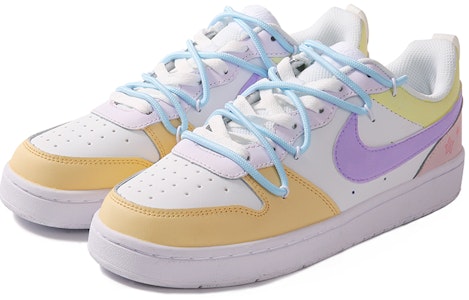 【客製球鞋】Nike Court Borough Low 2 馬卡龍 休閒簡約 甜美 少女 低筒 板鞋 GS 白粉 Lookbook 【客製球鞋】Nike Court Borough Low 2 馬卡龍 休閒簡約 甜美 少女 低筒 板鞋 GS 白粉